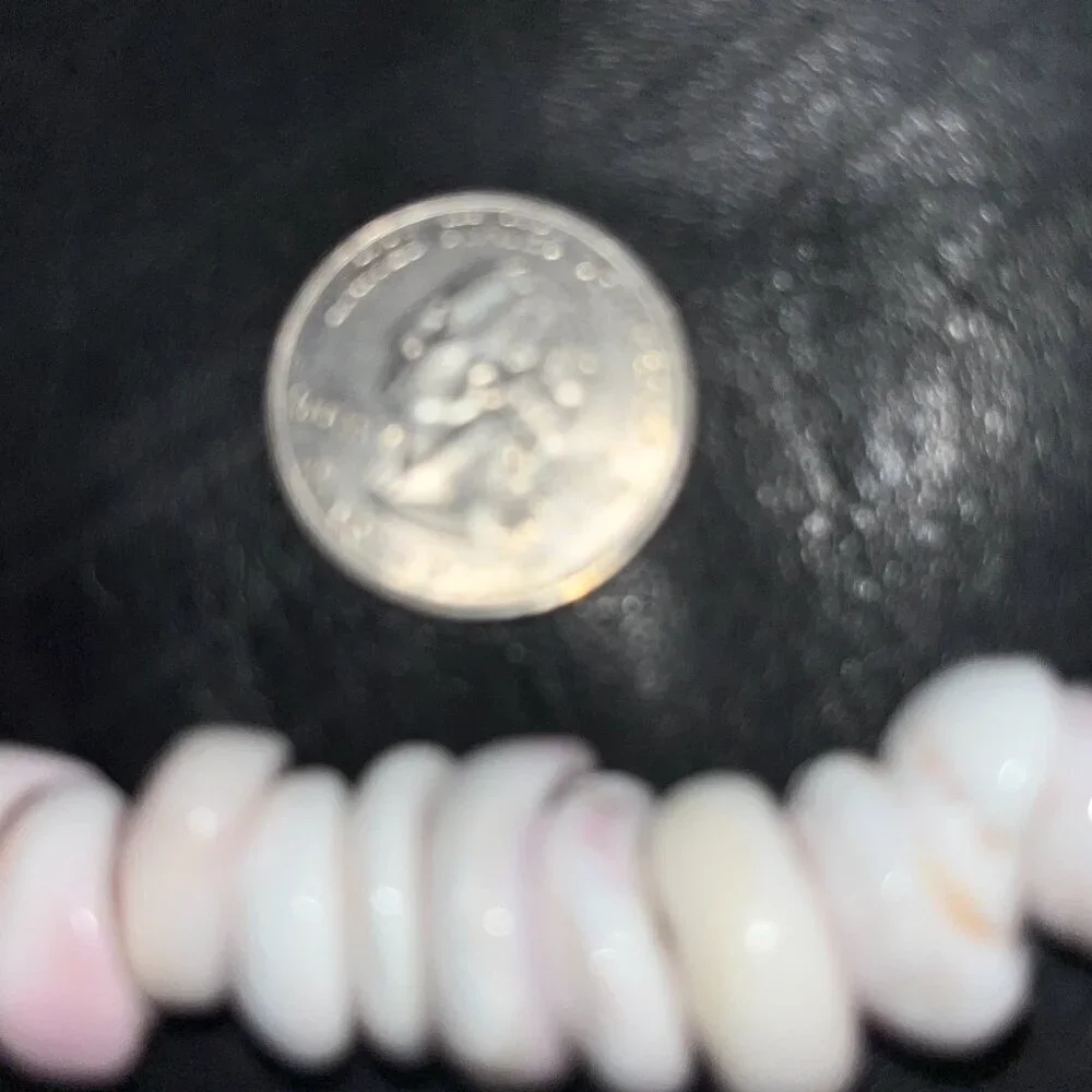 VINTAGE HAWAIIAN GENUINE PUKA SHELL NECKLACE EXTRA LARGE SHELLS  20